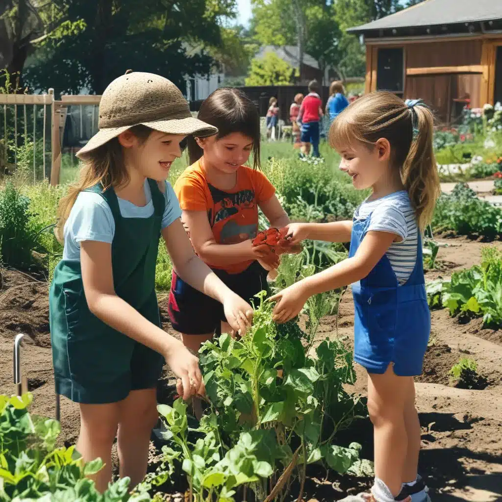 Harvest Helpers: Kids Lending a Hand in the Community Garden